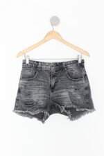 Shorts Jeans beagle feminino cinza
