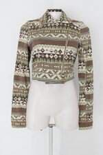 Jaqueta lenis denim feminino estampado