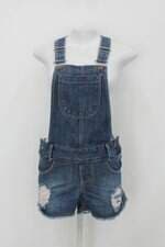 Jardineira jhemblo feminina azul