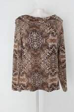 Blusa cia da moda feminina estampada