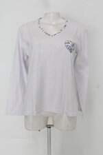 Blusa feminina branca estampada