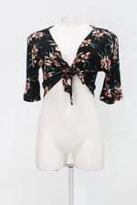 Blusa c&a feminina preta  estampada