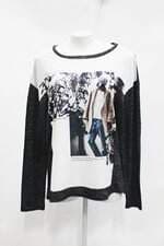 Blusa aroma feminina cinza com Strass