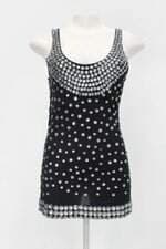 Regata feminina preta com Aplique