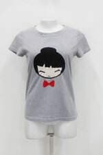 Blusa vikilli&modas feminina cinza
