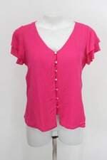Camisa benta ateliê feminina rosa com Meio forro