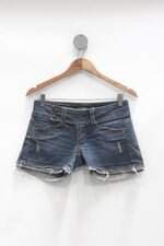 Shorts conexão feminino azul com Bordado