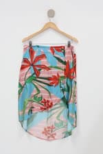 Saia mozzi feminina estampado com Barra Mullet