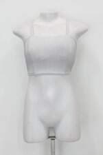 cropped feminino cinza com Bojo