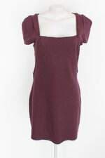 Vestido miele feminino roxo com Aplique