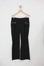 Calça de tecido feminina preta