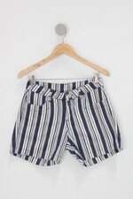 Shorts sólido feminino listrado