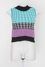 Blusa tricot feminina estampada