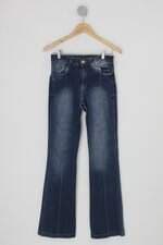 Calça Jeans feminina azul com Nervura