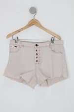 Shorts de sarja renner feminino bege