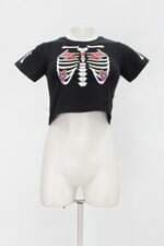 Blusa feminina preta com Silk