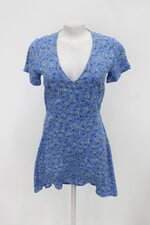 Vestido heta feminino azul floral