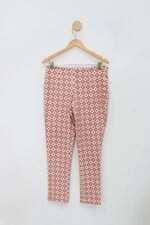 Calça de tecido simulassão feminina estampada