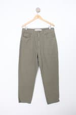 Calça de sarja mom dimy feminina verde