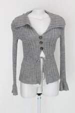 Cardigan feminino cinza