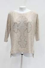 Blusa m.officer feminina bege com Aplique