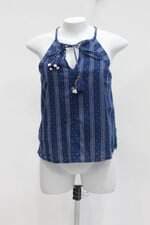 Regata hering feminina azul estampada