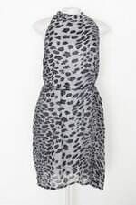 Vestido barred's feminino estampado com Forro