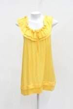 Blusa bobstore feminina amarela com Babado