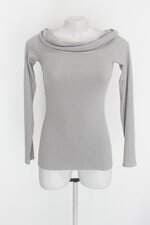 Blusa abercrombie and fitch feminina cinza com Sobreposição