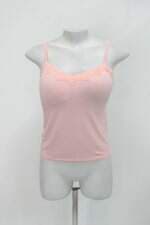 Regata feminina rosa com Renda e Bojo