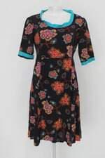 Vestido Dosanto feminina estampada com Recortes