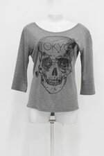 Blusa marisa feminina cinza com Silk