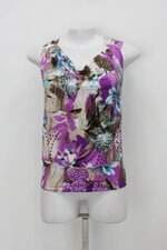 Blusa feminina estampada com Drapeado