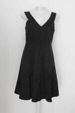 Vestido aha feminina preto com Forro