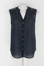 Blusa equus feminina azul com Bordado