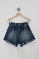 Shorts pé de pano feminina azul