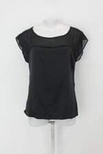 Blusa someday feminina preta com Recortes