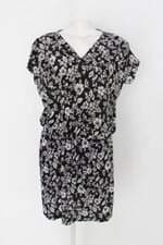 Vestido miss nine feminino preto floral