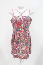 Vestido mercatto feminino estampado com Franzido