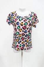 Blusa feminina rosa estampada