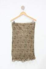 Saia fillity feminino estampado com Forro e Aplique