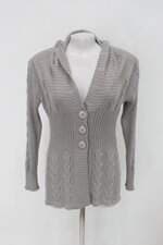 Cardigan feminino cinza