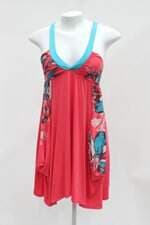 Vestido lezalez feminino estampado com Silk