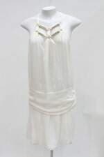 Vestido animale feminino bege com Forro