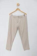 Calça Slim luigi bertolli feminina bege com Aplique