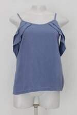Blusa disfrutti feminina roxa com Recortes