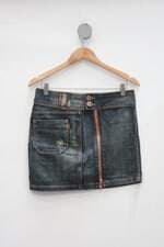 Saia Jeans om jeans feminina azul