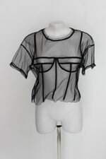 Blusa tob feminina preta
