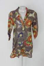 Saída de praia sol e energia feminino estampado