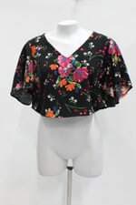 cropped zara feminino estampado
